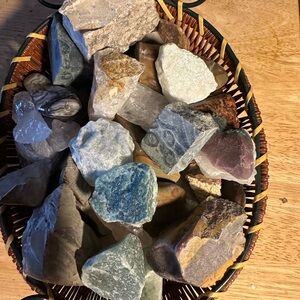 Raw Mixed Rocks for Tumbling - 2 pound 4 oz.